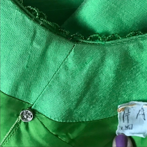 Vivid Green Beaded Tunic Dress - Picture 8 of 8